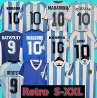 1978 1986 1998 Argentina Retro Soccer jersey Maradona 1996 2000 2001 2006 2010 Kempes Batistuta Riquelme HIGUAIN KUN AGUERO CANIGGIA MILITO Football Shirts home