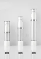 Storage Bottles Jars 15ml30ml50ml 102030pcslot Empty Cosmetic Airless Bottle DIY Silver Line Pressed Vacuum BottlePortable 9266883