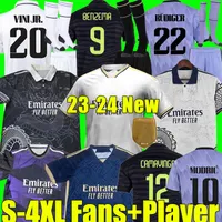 4xl 22/23/24 Benzema Finals koszulka piłkarska mistrz koszulka piłkarska Alaba Tchouameni Camavinga Modric Valverde Vini Jr Gracz Dragon Version Men Kids Kit