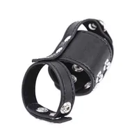 Penis Extender Cage Ring Dildo Restraints For Men Leather Cock Scrotum Bound Ball Stretcher Male 210722288a