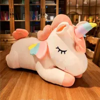 30 cm de 4 colores Angel Unicorn Toy almohada encantadora Rainbow Pony Plush Toy Pink Girl Heart Doll Girls Toys Animales de peluche TV TV