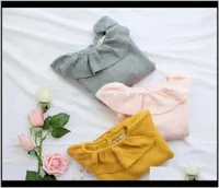 Pullover Sweaters Baby Clothing Baby Kids Maternity Drop Delivery 2021 Enkelibb Cute Solid Ruffle Collar Kid Winter Warm Sweater T2551185