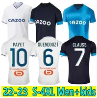 2022 2023 MarseilleS soccer jerseys maillot foot Tracksuits CUISANCE GUENDOUZI ALEXIS GERSON PAYET CLAUSS 22 23 Men Kids football shirts men kids VERETOUT Under