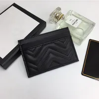 Whole high quality genuine leather card holder 2021 bank card holder luxury designer wallet fashion male and female card holde242I