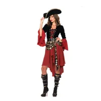 Abiti casual femmina pirata caraibica costume di Halloween cosplay abito donna donna gotico abito fantasia abito a goccia di consegna di abiti da donna dh1a4