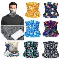 1 PC Fashion Elastic Head Face Scarf Neck Gaiter Tube Dustproof Bandana Pocket Inside Half Face Mask Outdoor Cycling Accessories261a