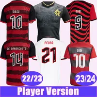 23 24 Flamengo Mens Soccer Jerseys Player 2022 Diego Pedro E.Ribeiro de Arrascaeta Home Away Champion Edition Football Shirts Uniforms