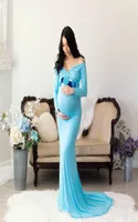 Maternity Dresses Long Sleeve Maxi for Pography Props Elegant Pregnancy Clothes Pregnant Po Shoot Clothing 2301077809839