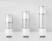 Storage Bottles Jars 15ml30ml50ml 102030pcslot Empty Cosmetic Airless Bottle DIY Silver Line Pressed Vacuum BottlePortable 4010977