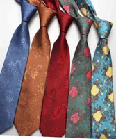 Men039s poliestere jacquard business solido color flower leisure tie ad alto livello5309004