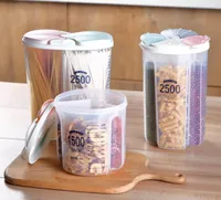 Запечатанная коробка для хранения хрустящие зерна для хранения продуктов питания домашние кухонные контейнеры для сухих хлопьев измерение чашки кухонные инструменты 213051969