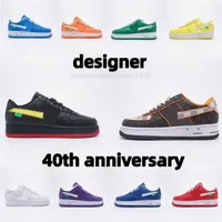 2023 Nuevo TN Designer Trainer 1S 40 aniversario Luxury Low Shoes Running OG Outfaor Bajo Sneaker Men Women Originalidad Sports Casual Retro Classic 36-45 Tamaño