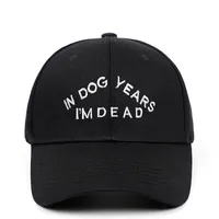 犬の年の100％コットンお父さんの帽子私は死んだ野球帽の刺繍流行口スナップバックキャップユニセックスファッション調整可能270J