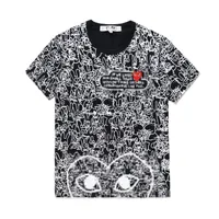 Designer TEE Men&#039;s T-Shirts CDG Com Des GarCons Play T-Shirt Little red Heart Basic Men Size XL Brand Tee
