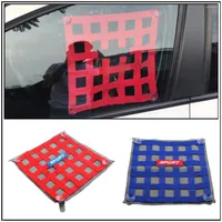 Car Organizer 13.39&#39;&#39; Safety Square Net Sunshade Decor With Suction Cups Einfach Zu Installieren Remove