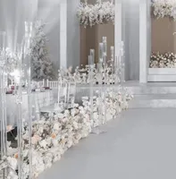 Candelabra acrílico Todos los candelabros transparentes Candelos de boda Centríjes de mesa Soporte de flores Big Candelabrum5430531