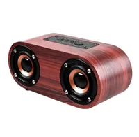 New Designer Q8 6W Wooden Double Horn 42 Bluetooth Wireless Speaker Support AUX Cable Connection and TF Card Playback for Tablet 6697957