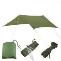 Tenten en schuilplaatsen 3x3m luifel met steunpaal touw PEG Waterdichte tarten tartenschaduw tuin zonneschade buiten camping zonneschermstrand