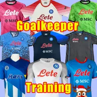 player fans 22 23 Napoli Soccer Jerseys LOZANO OSIMHEN ZIELINSKI MAGLIA RRAHMANI MARADONA 2022 2023 goalkeeper training set shorts