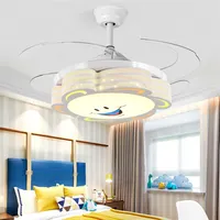 Dekoracje sypialni w pokoju dziecięcego LED LED LED do pomieszczenia wentylator Light Lamp Dining Wessian