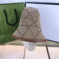 Designer bucket hat fashion kaki caps lettera reticolare per uomo donna quattro stagioni generali 2 stili top qualità312v