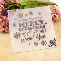 Craft Tools Snowflake Plastic Embossed Folders 3d Christmas Embossing Template For Scrapbooking DIY Gift Card Decor Happy YearCraft