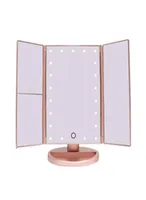 거울 H051 3 개의 접이식 22 LED 조명 메이크업 채우기 조명 미러 삼각대 터치 스크린 5733949