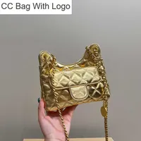 CC Handbags Womens Designer Metical Hobo Croissant Bags Gold Metal Hardware Matelasse Chain Crossbody Shoulder Purse With Coin Lucky Charm Classic Mini Handbags