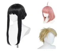 anime Spy Family Yor Forger Twilight Cosplay Costume Associory anya loid forger wig haft hair anthetic halloween1795491