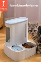 Pet Cat Food Bowl 3dog Alimentador automático con agua seca Agua para beber Material de seguridad de alta calidad Suministros de mascotas 2112152930174
