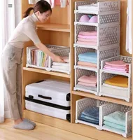 Joybos armoire de rangement armoire organisateur boîte à tiroirs cloisons en couches finition étagère dortoir support 1pc 2201258141632