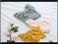 Pullover Sweaters Baby Clothing Baby Kids Maternity Drop Delivery 2021 Enkelibb Cute Solid Ruffle Collar Kid Winter Warm Sweater T7344119