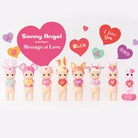 Andere Toys Sonny Angel Film Sprache Herzserie Valentinstag Blindbox süße Puppenüberraschungstasche Kawaii Model Freundin Geschenk 230309