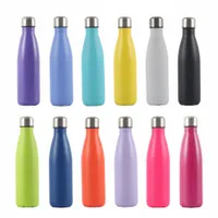 Water Bottles 500ml Double-Wall Insulated Stainless Steel Thermos Mug Sport Water Bottle For Girls Vacuum Flask Travel Coffee Cup Drink Bottle 230309
