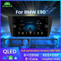 CAR DVD 1280*800P QLED 8G 128G Android 11 GPS -navigering för BMW 3 Series E90 E91 E92 E93 Car Radio Video Players Carplay Auto