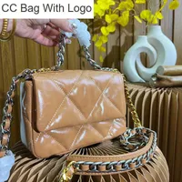 CC Handbags Mini Portable 19 Women Classic Flap Shoulder Bag Patent Leather Quilted Hardware Luxurys Designers Bag Trend Crossbody Birkins Handbag Card Holder C