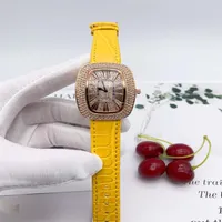 2020 NYA ANDRA LUXURY MENS WACKES Quartz Watch Designer Watches Diamond Bezel Leather Strap Frank Watch Fashion Accessories For 329s