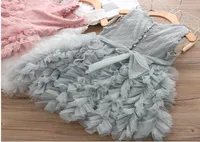 Little Girls Princess Party Dress Tutu Birthday Clothes 3 4 6 8 Years Tulle Wedding Gown Girl Casual Children Dresses8810277