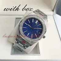 Mens Watch Designer Luxury Diamond Automatic Movement Watches Classics Storlek 42mm 904L Rostfritt stål Rem Waterproof Sapphire Moissanite Watch Orologio.
