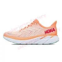 Mesh Hoka Athletic Running Shoes For Men Women Hokas Bondi 8 Carbon x 2 Clifton 8 On Cloud Blue Fog Shell Coral Peach Parfait One Sneakersivtu