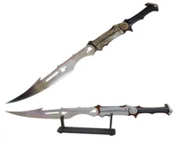 Metal Arts Craft Present Home Decoration Novelty Items Real Steel Blade Lightning Sword Brand New with Wooden Stand Supply No Sha6295190