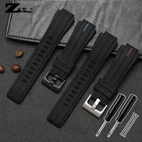 Silicone rubber watchband for timex Watch strap T2N720 T2N721 TW2T76300 wristband bracelet waterproof band Convex interface 16mm T241l