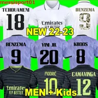 BENZEMA Soccer Jerseys 22 23 Football Shirt VINI JR CAMAVINGA 120th Y-3 ALABA HAZARD ASENSIO MODRIC MARCELO MADRIDS Final 2022 2023 Camiseta Men Kids Kit Uniforms