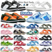 Dunks Low Retro Casual Shoes Homens Sapato SB Branco Preto Panda Gray Fog Designer OG tênis Dunke Triple Pink UNC UNC robusto argão argônio Men Platform Sport Trainers