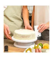 Baking Pastry Tools Cake Turntable Rotating Antiskid Round Stand Decorating Rotary Table Kitchen Diy Pan 10 Inch Drop Delivery Hom4897049