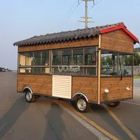 Venda de rua quiosque de cachorro -quente caminhão elétrico caminhão de pipoca Carrinho de doces Sweets Sobessert Halal Ice Cream Carrinho
