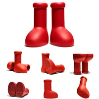Kids Mschf Red Boots Designer Shoes Bottes de pluie épaisses, caoutchouc, chaussures de sport épaisses, chaussures de sport【code ：OCTEU21】