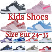 kids shoes sneakers sb low dunks Panda Running trainers dunke black White Chunky kid youth shoes Children toddler shoe outdoor sport Sneaker UNC Triple Pink Size 24-35