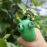 Science Discovery Shothy Eye Popping Flippy Squeeze Toys Green Worm Estresse Antistress Antistress Filme Halloween Kids Fester Favory Gifts Y2303