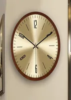 Настенные часы современные гостиные часы вокруг тихой эстетический простой шикарный классический механизм Duvar Saati House Accessories5388866